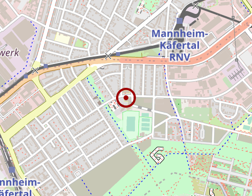 Karte: Caritasverband Mannheim e.V. Joseph-Bauer-Haus Alten- und Pflegeheim