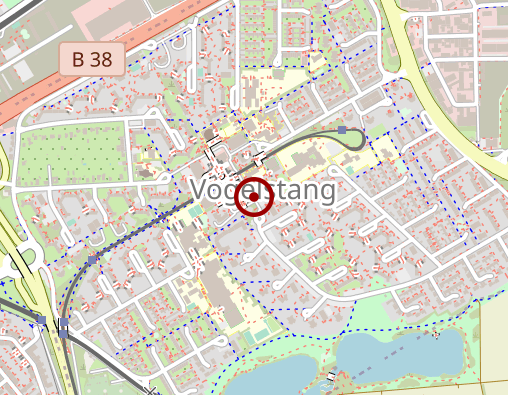 Karte: Sprache im Zentrum - Höfle & Wambach