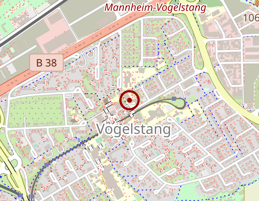 Karte: Arbeiterwohfahrt KV Mannheim-Stadt e.V. Fritz-Esser-Haus