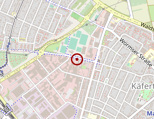 Karte: Medizinischer Pflegedienst Mannheim
