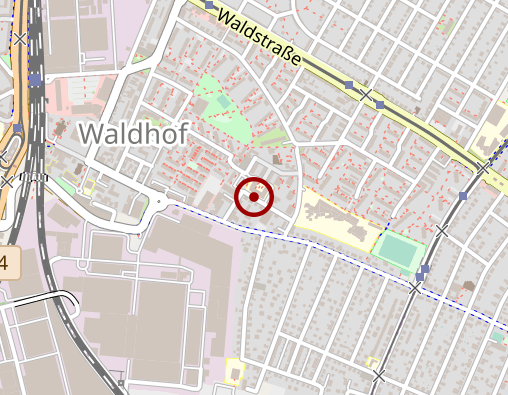 Karte: Altenpflegeheime Mannheim GmbH Seniorenzentrum Waldhof