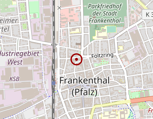 Karte: Physiotherapie am Wormser Tor