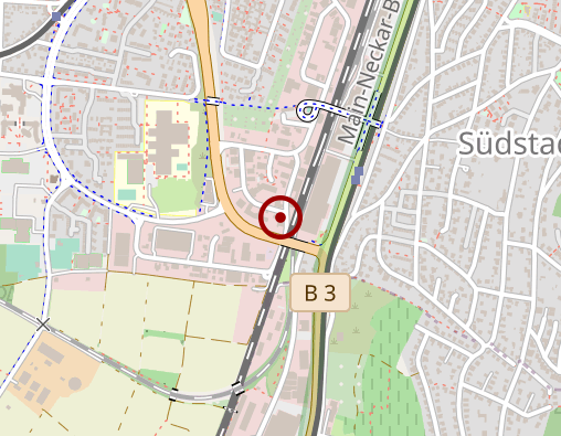 Karte: IR. Taxi Weinheim u. Mietwagenunternehmen