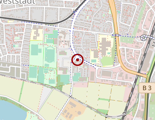 Karte: physioMed Weinheim