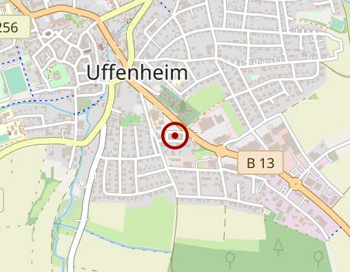Karte: Haus der Betreuung und Pflege Uffenheim