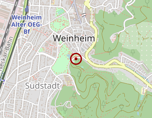 Karte: Clemens' Psychotherapie Weinheim