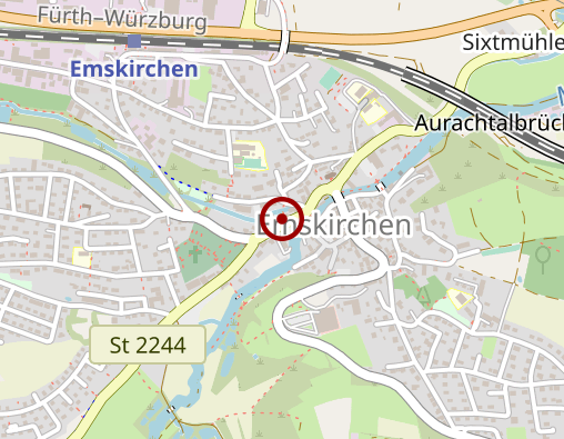 Karte: Caritas-Tagespflege Emskirchen