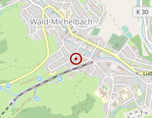 Karte: Betreuungsgruppe "Café am Bahnsteig", Wald-Michelbach, Ökumenische Sozialstation Überwald