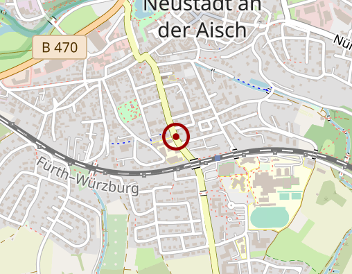 Karte: Franken-Apotheke Ansbacher Straße