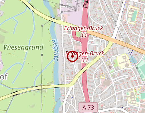 Karte: Lösungsraum Erlangen Gebhart Sylvia Psychotherapiepraxis