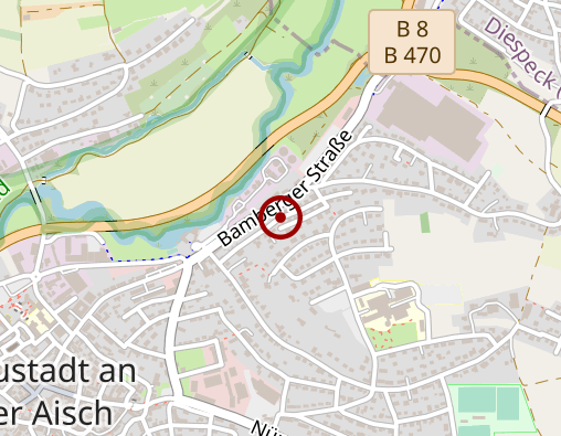 Karte: Sanitätshaus Reus u. Pfeuffer Haus d. Gesundheit