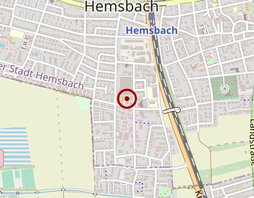 Karte: Seniorenzentrum Hemsbach Haus Schneider