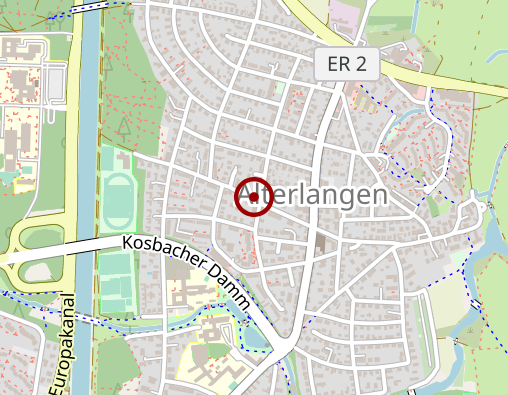 Karte: Praxis für Krankengymnastik u. Massage Krankengymnastik