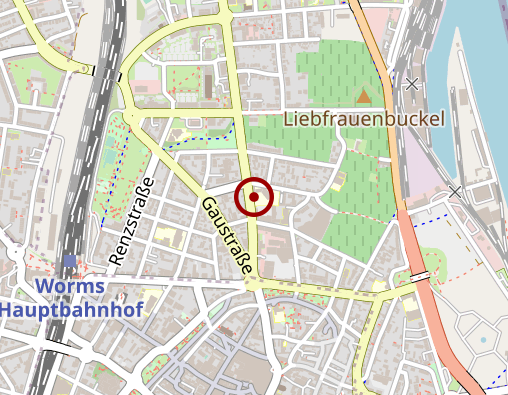 Karte: Deutsches Rotes Kreuz Kreisverband Worms e.V. Sozialstation