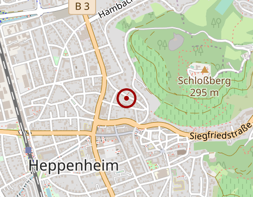 Karte: Westadt-Besuchsdienst Heppenheim