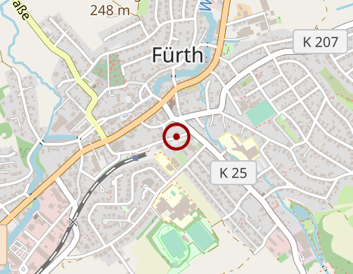 Karte: Betreuungsgruppe "Atempause", Fürth, Diakoniestation Südlicher Odenwald