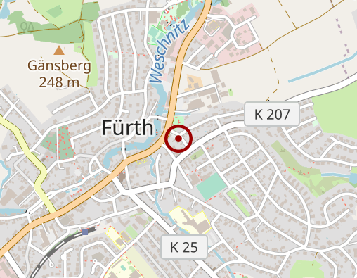 Karte: Lebenshilfe Weschnitztal-Überwald e.V.