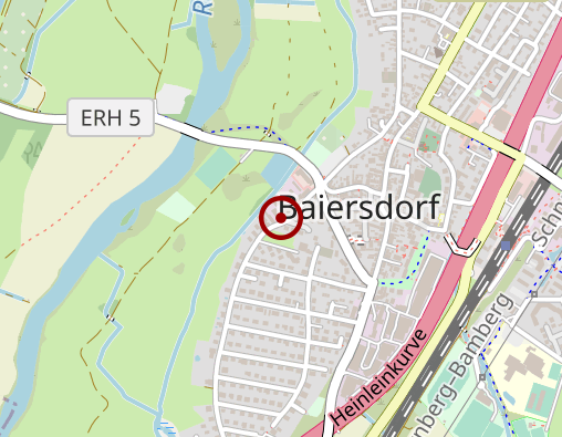 Karte: BRK Bayerisches Rotes Kreuz Erlangen-Höchstadt Stellplatz Baiersdorf Rettungsdienst