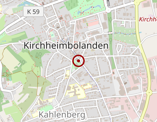 Karte: Diakonissen Speyer-Mannheim Wolffstift Kirchheimbolanden Senioreneinrichtung