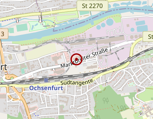 Karte: Mainfränkische Werkstätten GmbH Werkstatt für behinderte Menschen