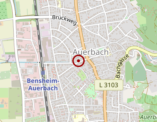 Karte: Stiftung Nieder-Ramstädter Diakonie - Wohneinheit Bensheim-Auerbach