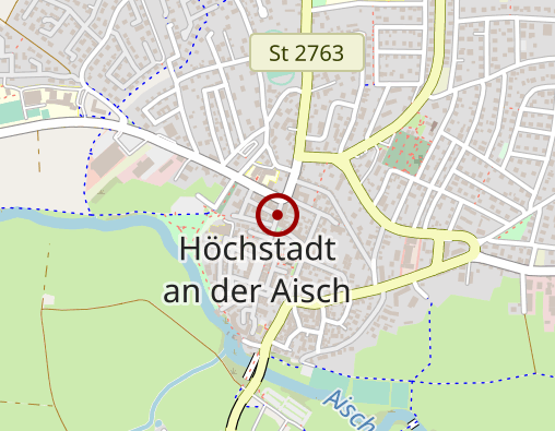 Karte: FAU - frei atmen -  Betriebsstätte Franken