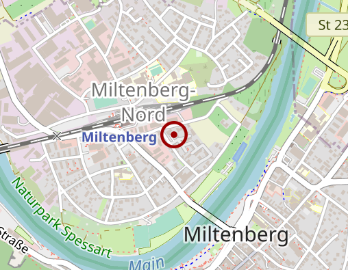 Karte: Johanniter-Unfall-Hilfe e.V. RV Unterfranken/ OV Miltenberg Sozialstation