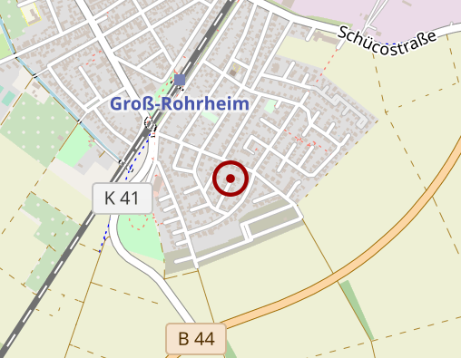 Karte: Alten- und Pflegeheim Groß-Rohrheim GmbH & Co. KG Alten- und Pflegeheim