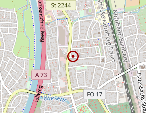 Karte: Ambulanter Pflegedienst der Arbeiterwohlfahrt Kreisverband Forchheim e.V.