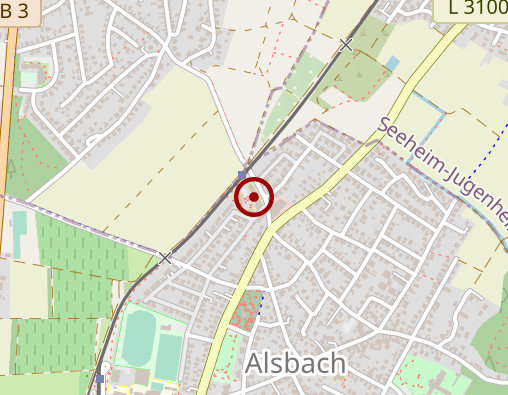 Karte: HEWAG Seniorenstift Alsbach-Hähnlein