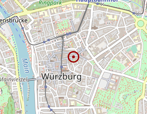 Karte: Institut für Psychoanalyse und analytische Psychotherapie Würzburg e.V.