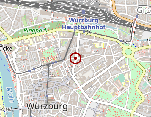 Karte: Ehrenfried-Haus Matthias Blaues Kreuz Psychosozialer Dienst