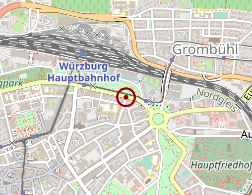 Karte: Hospizverein Würzburg e. V.    