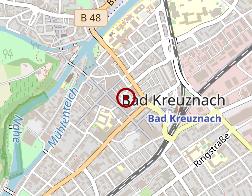 Karte: Kreuznacher Schloß- u. Schlüsseldienst