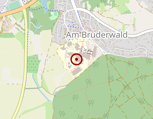 Karte: Bezirkskrankenhaus Bayreuth - Tagesklinik für Kinder- und Jugendpsychiatrie und -psychotherapie in Bamberg