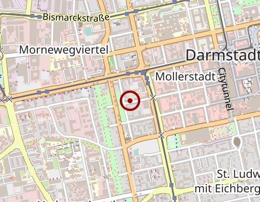 Karte: BEWO Darmstadt e.V. Betreuungsgruppenangebote ZwischenRäume