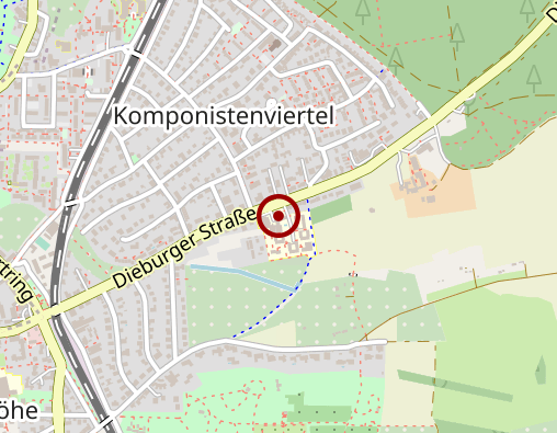 Karte: Altenzentrum a. d. Rosenhöhe Pfarrer-Otto-Hahn-Haus Gesellschaft für diakonische Einrichtungen mbH