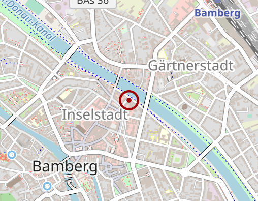 Karte: Klinikum Bamberg - Betriebsstätte am Heinrichsdamm