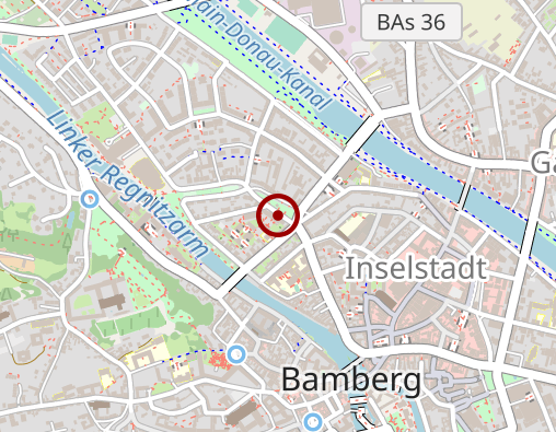 Karte: Psychotherapeutische Ambulanz Lehrstuhl Klinische Psychologie/Psychotherapie Universität Bamberg