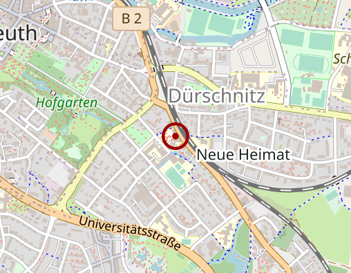 Karte: Hospitalstift Bayreuth Alten- und Pflegeheim, Kurzzeitpflege