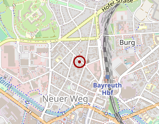 Karte: Zentrale Diakoniestation Bayreuth