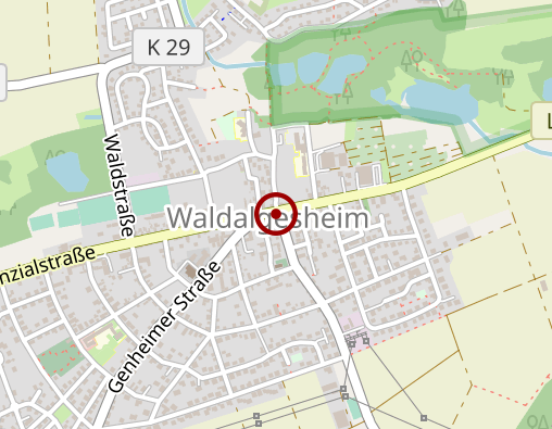 Karte: RuheForst Rheinhessen-Nahe in Waldalgesheim