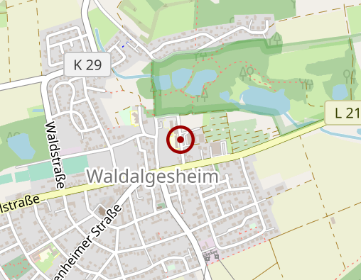 Karte: Senioren-Park carpe diem GmbH Betriebsstätte Waldalgesheim Stationäre Pflege