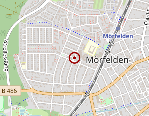 Karte: Altenhilfezentrum Mörfelden-Walldorf der Arche Noris GmbH