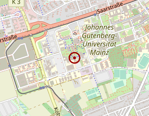 Karte: Hochschulambulanz für Psychotherapie der Universität Mainz