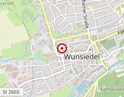 Karte: Diakonisches Werk der Evang.-Luth. Dekanatsbezirke Selb/Wunsiedel Geschäftsstelle