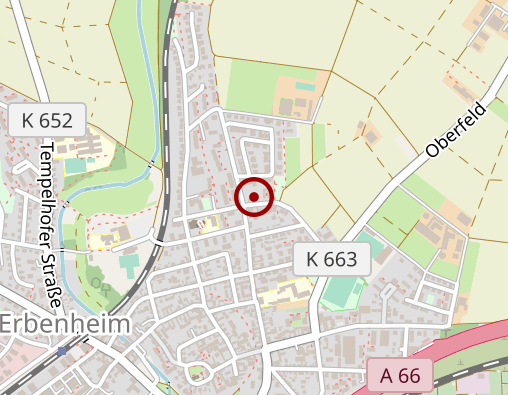 Karte: Nassauische Blindenfürsorge e.V. Wiesbaden Haus Erbenheim