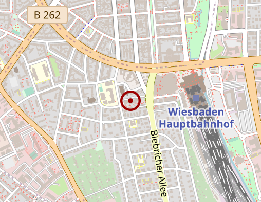 Karte: Kursana Villa Wiesbaden ambulanter Pflegedienst