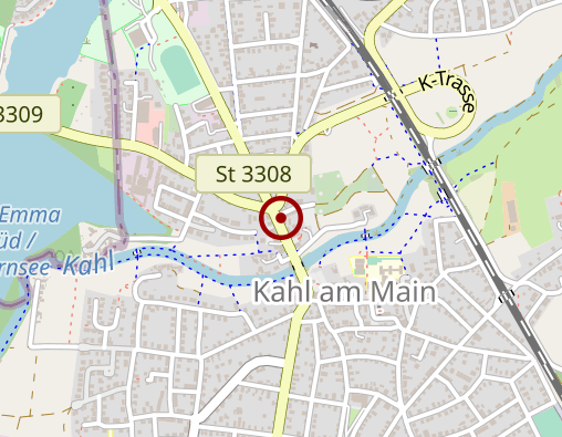 Karte: Kinderintensivpflegeeinrichtung Bärenfamilie Kahl am Main