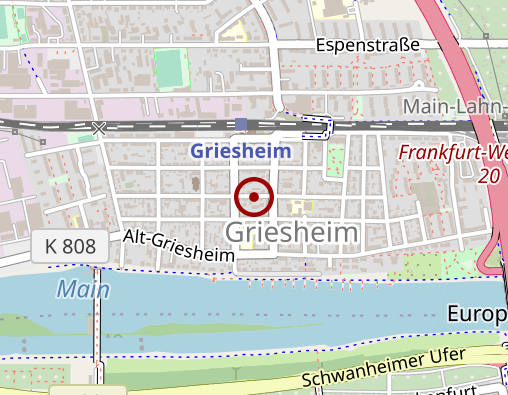 Karte: Therapiezentrum Griesheim